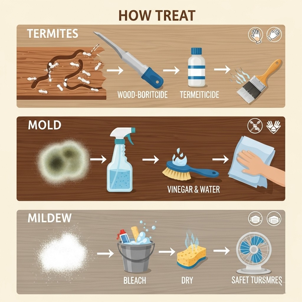 Cách Xử Lý Mối Mọt, Ẩm Mốc Ở Đồ Gỗ Hiệu Quả & An Toàn
